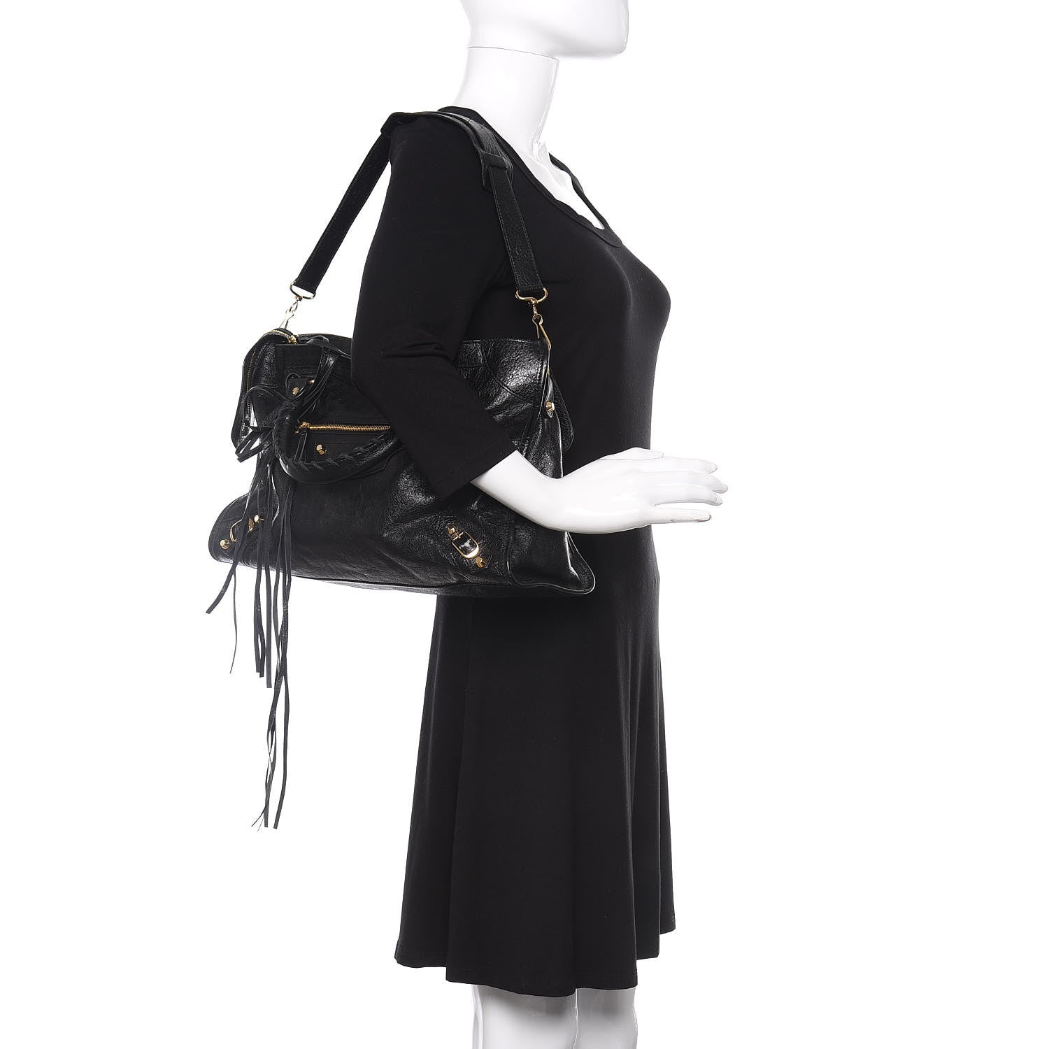 Balenciaga Agneau Classic Gold Hardware City Black 2 of 14