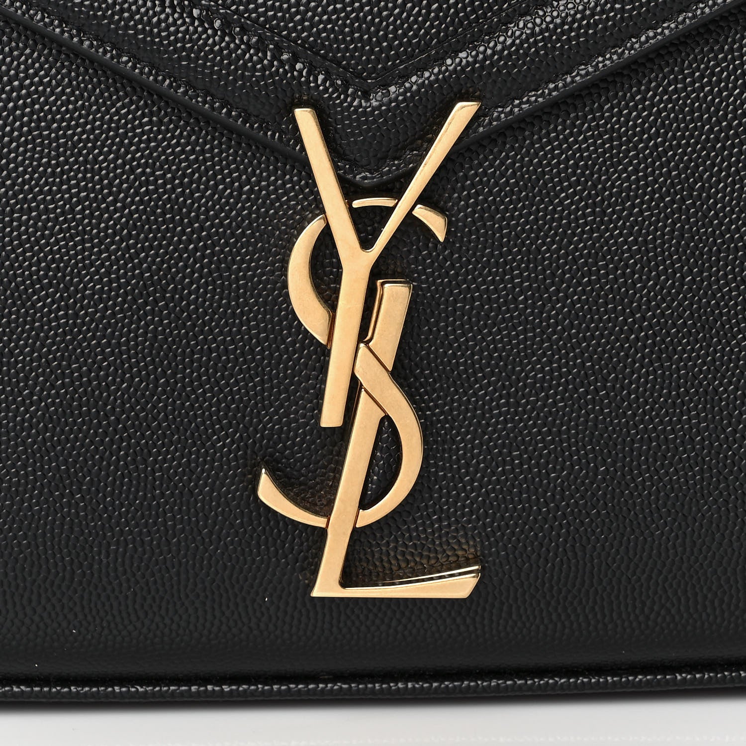 Saint Laurent Grain de Poudre Mini Classic Monogram Cassandra Top Handle Black 9 of 12