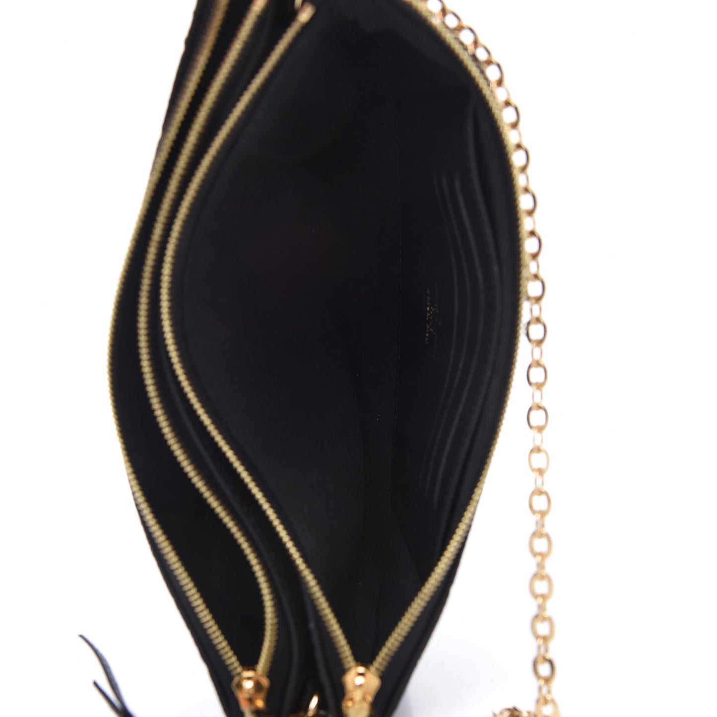 Empreinte Double Zip Pochette Black