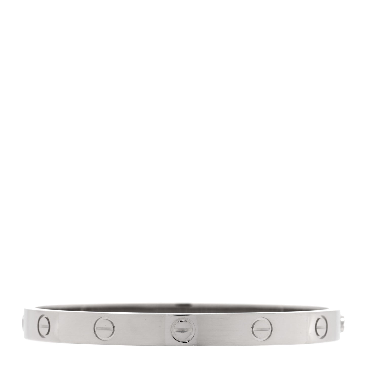 18K White Gold LOVE Bracelet 17