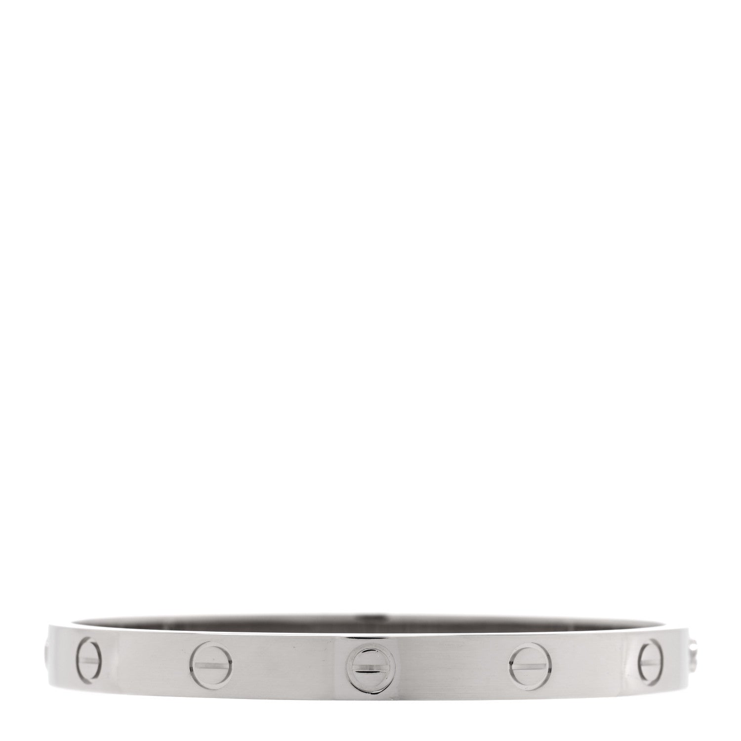 Cartier 18K White Gold LOVE Bracelet 17 2 of 6