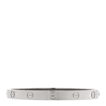 Cartier 18K White Gold LOVE Bracelet 17 2 of 6