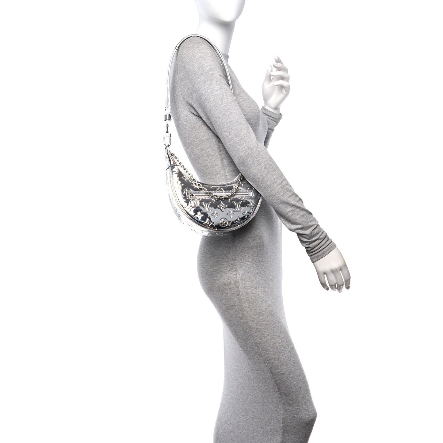 Monogram Miroir Loop PM Silver