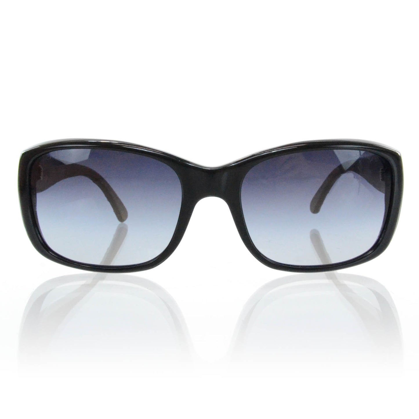 Leather Quilted CC Sunglasses Black Beige 5201 Q