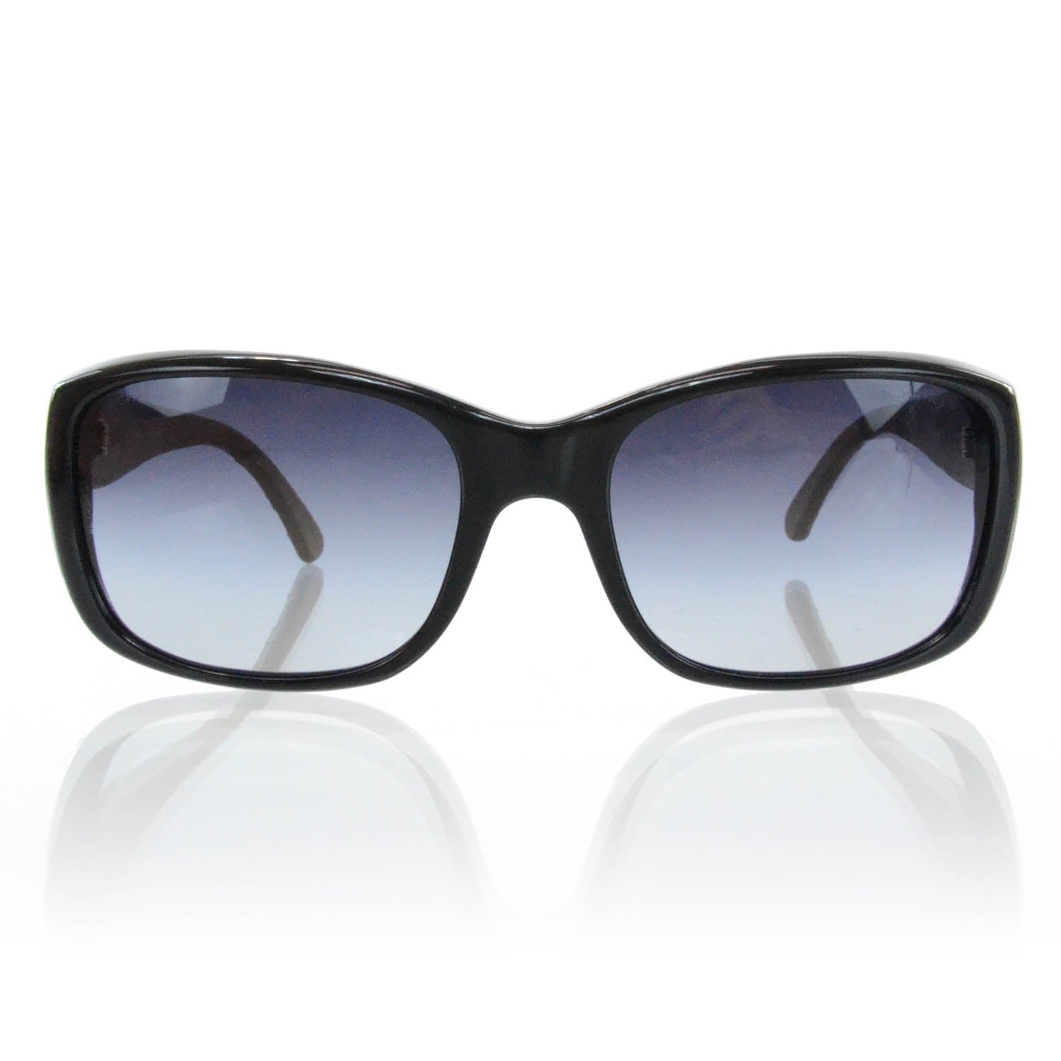 Chanel Leather Quilted CC Sunglasses Black Beige 5201 Q 2 of 7