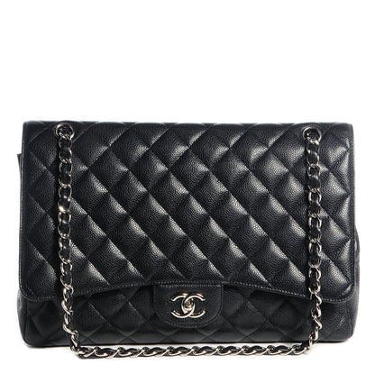 Chanel Caviar Maxi Single Flap Black 1 of 8