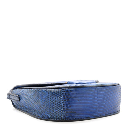 Celine Lizard Small Trotteur Blue 4 of 9