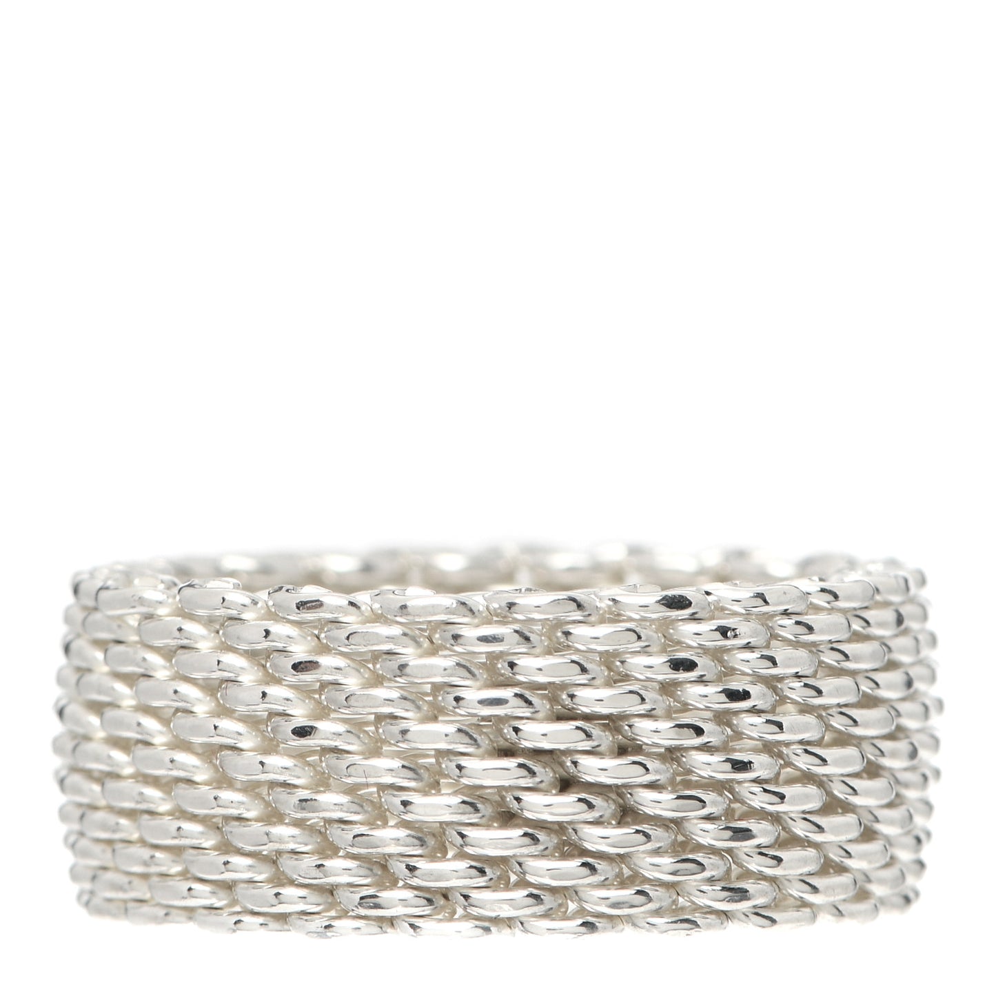 Sterling Silver Somerset Mesh Ring 58 8.5