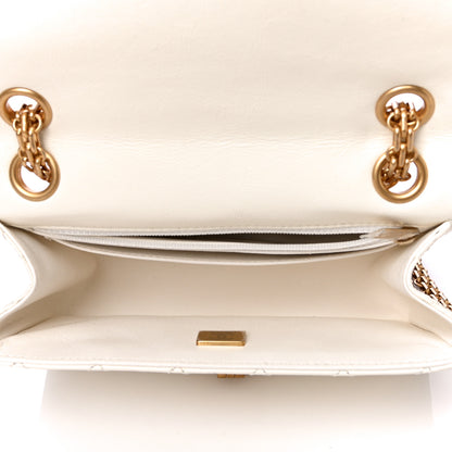 Chanel Aged Calfskin Quilted 2.55 Reissue Mini Flap White 5 of 8