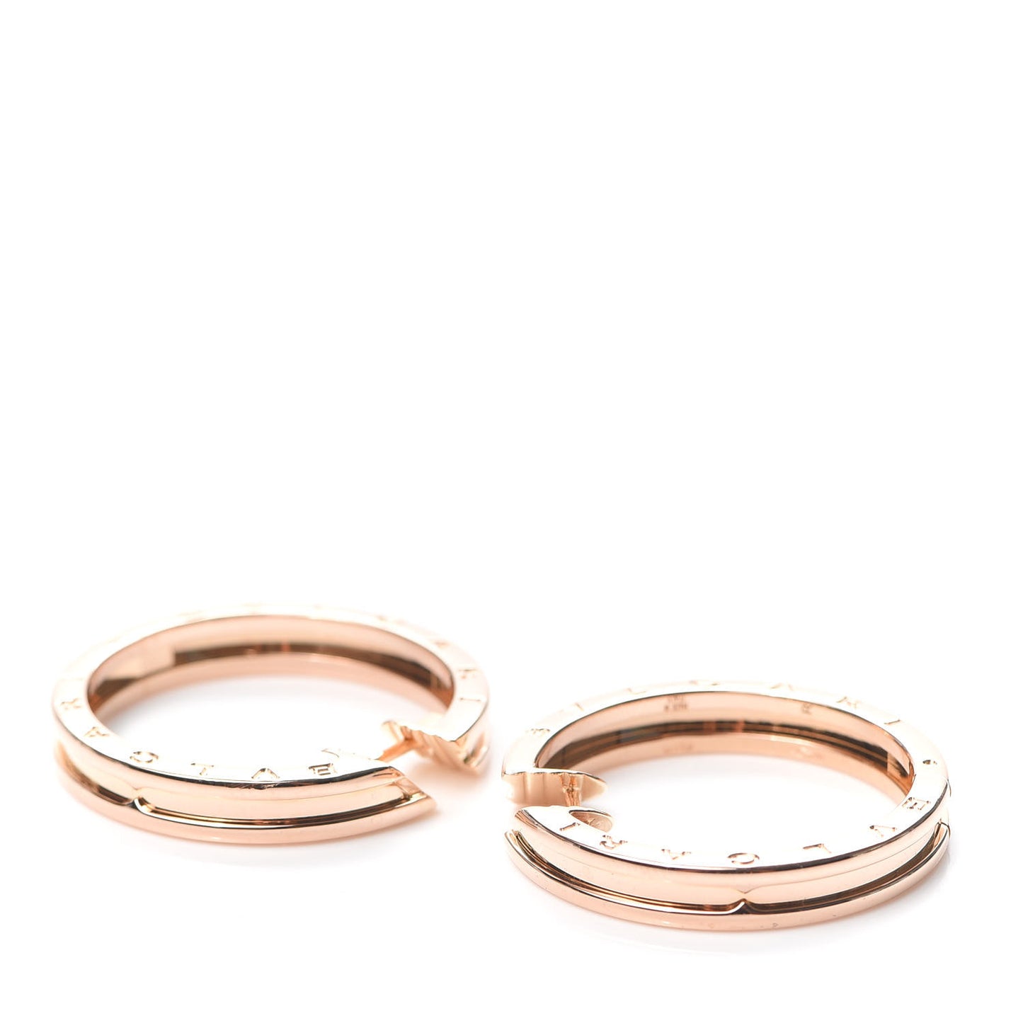 18K Rose Gold B.Zero1 Hoop Earrings