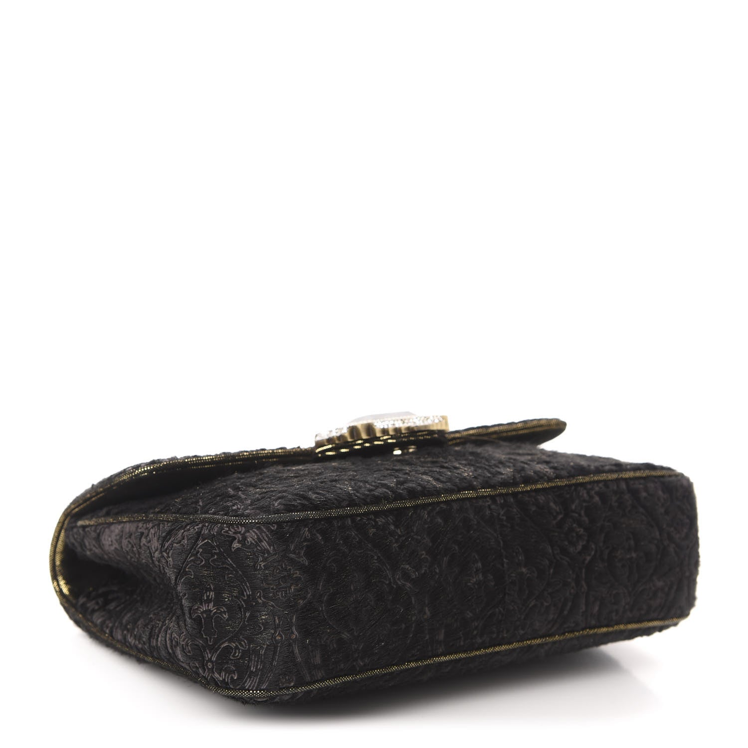 Judith Leiber Calf Hair Embroidered Shoulder Bag Black 4 of 10