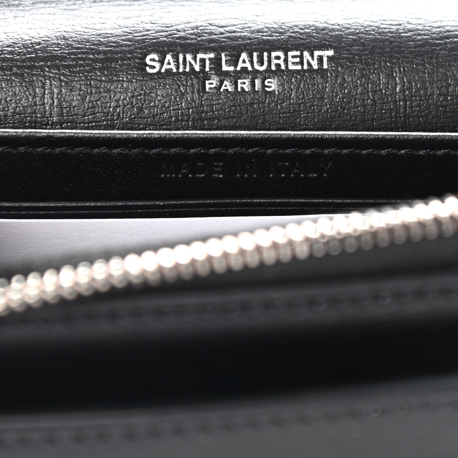Saint Laurent Calfskin Monogram Sunset Chain Wallet Black 6 of 9