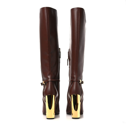 Fendi Vitello Delfina Knee High Boots 41 Acorn 6 of 14