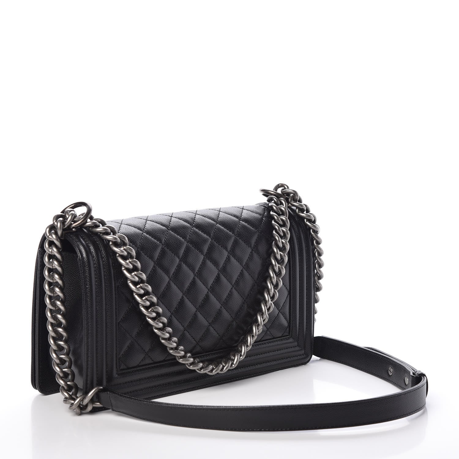 Chanel Caviar Quilted Medium Boy Flap Black 3 of 9
