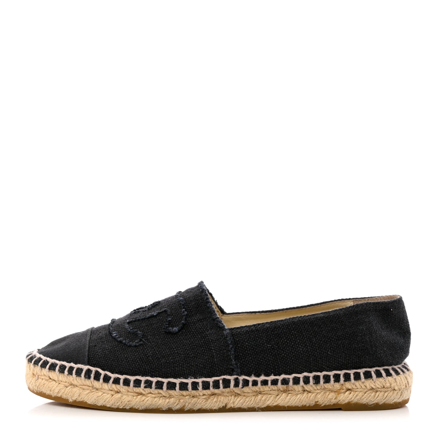 Linen CC Espadrilles 40 Black Blue
