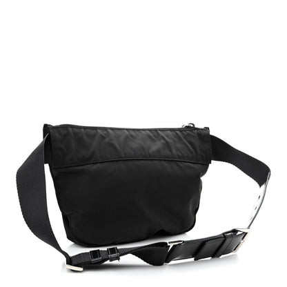 Prada Tessuto Nylon Soft Calfskin Sling Belt Bag Black 3 of 16