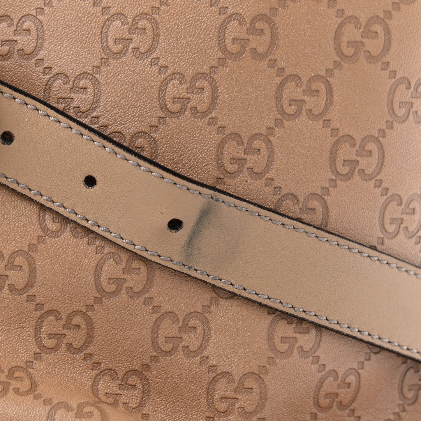 Guccissima Tribeca Messenger Bag Beige