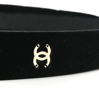 Chanel Velvet CC Headband Black 5 of 7