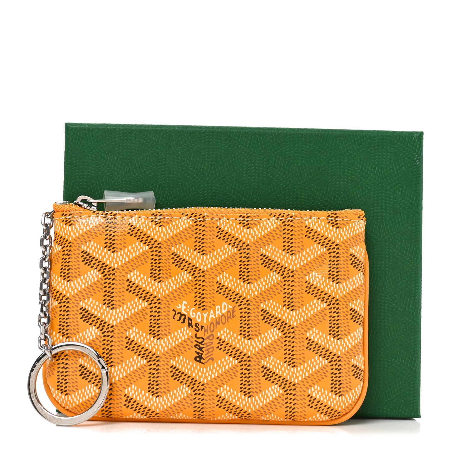 Goyardine Nano Senat Key Pouch Yellow