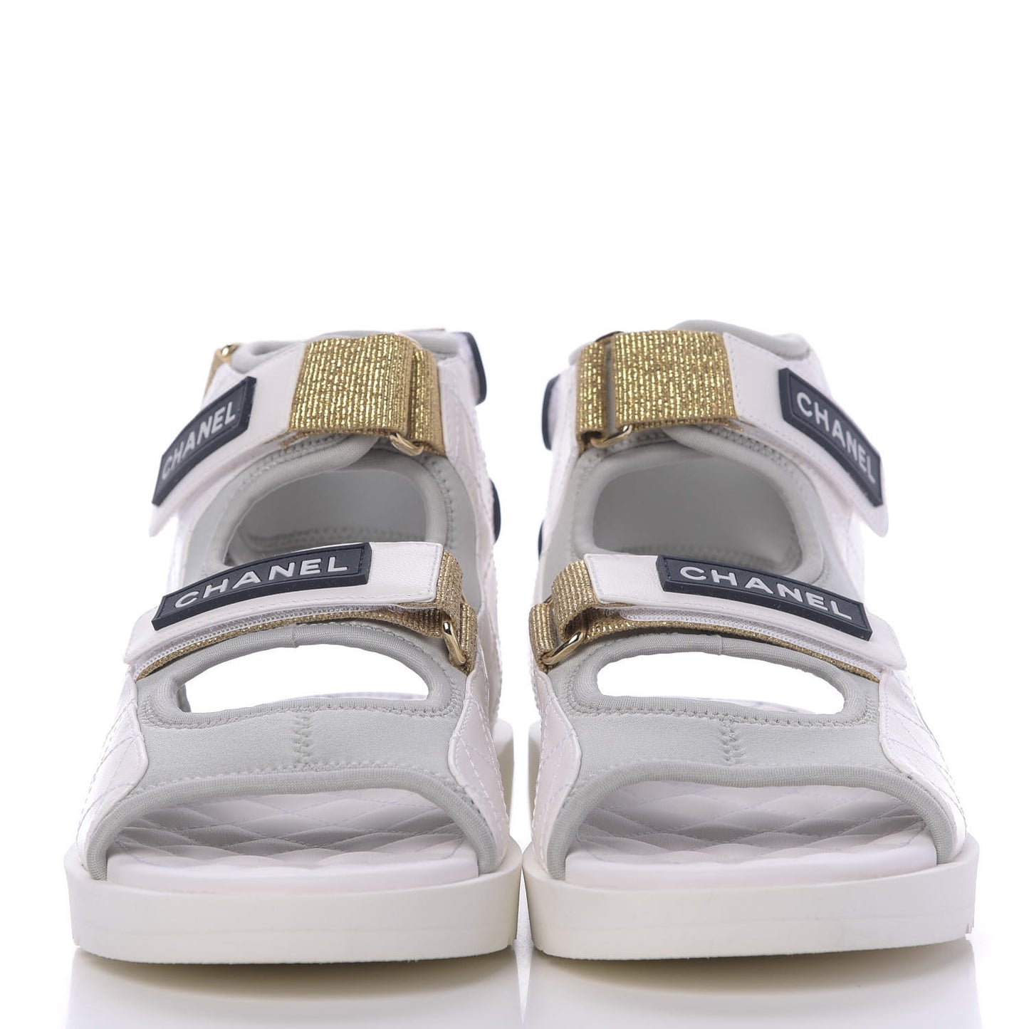 Goatskin Fabric Gladiator Sandals 40 Grey Navy Blue