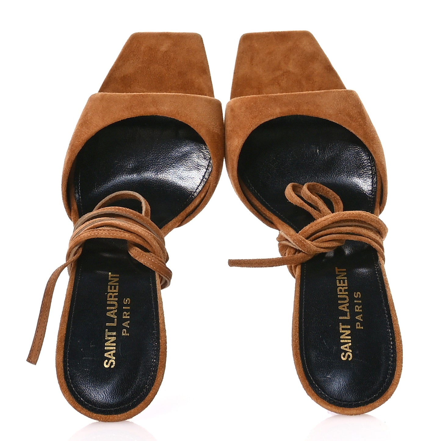 Suede Paz 105 Ankle Strap Sandals  38 Cachemire Light Brown
