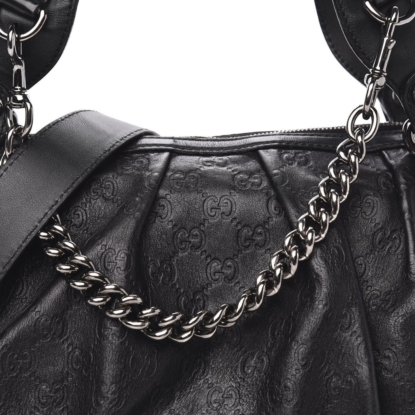 Guccissima Medium Icon Bit Boston Black