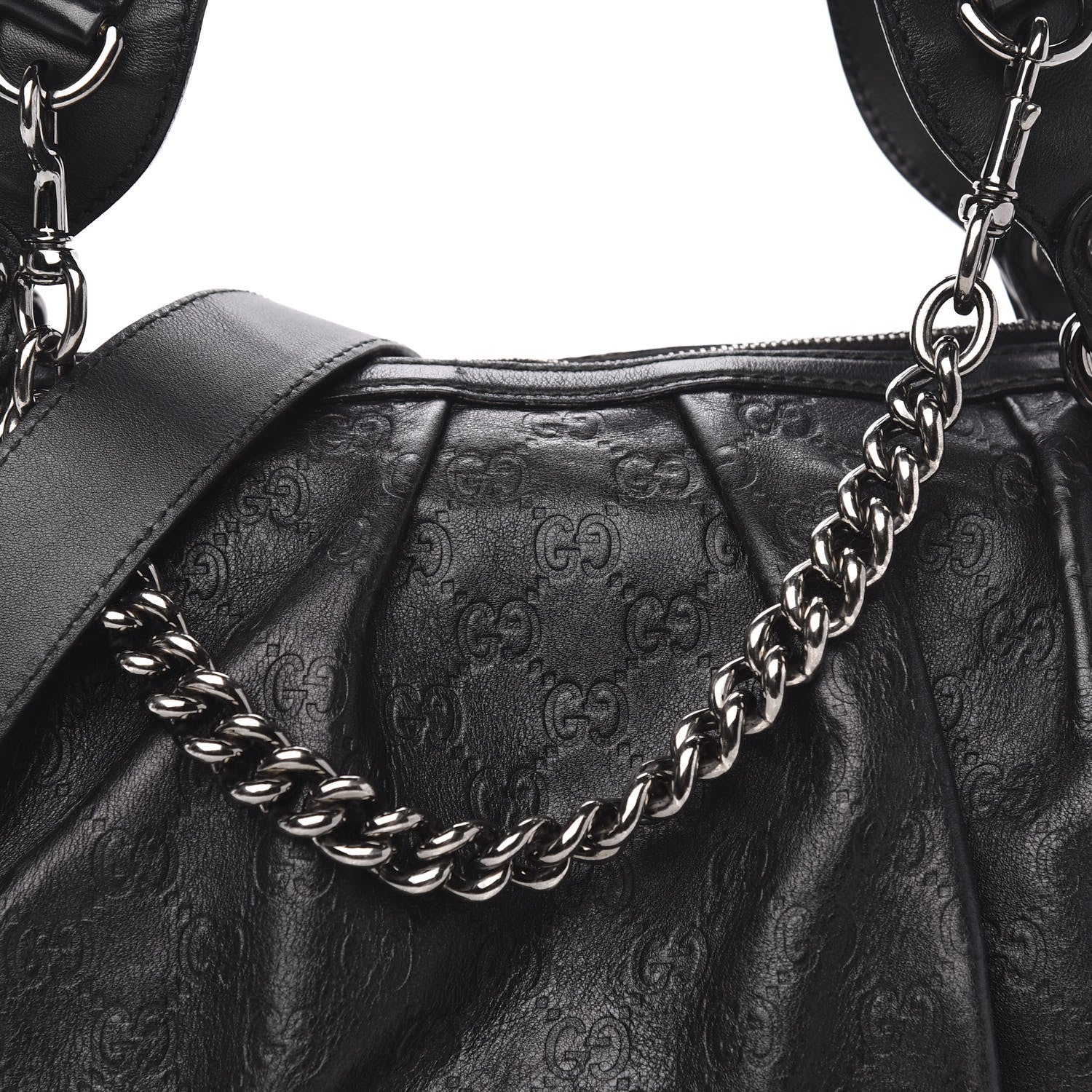 Gucci Guccissima Medium Icon Bit Boston Black 12 of 12