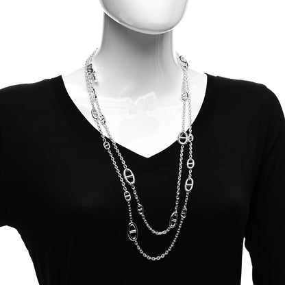 Hermes Sterling Silver Farandole Necklace 160 2 of 5