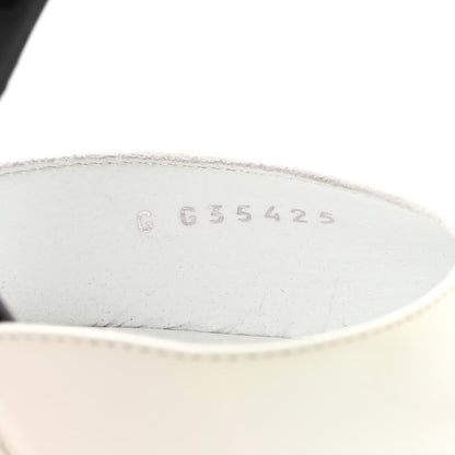 Chanel Patent Calfskin CC Pumps 36 White Black 8 of 10