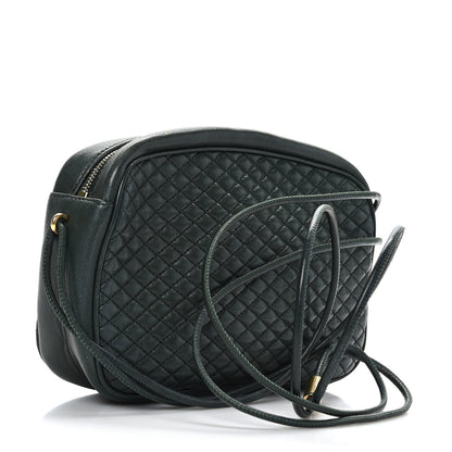 Saint Laurent Lambskin Quilted Victoire Camera Bag New Vert Fonce 3 of 10