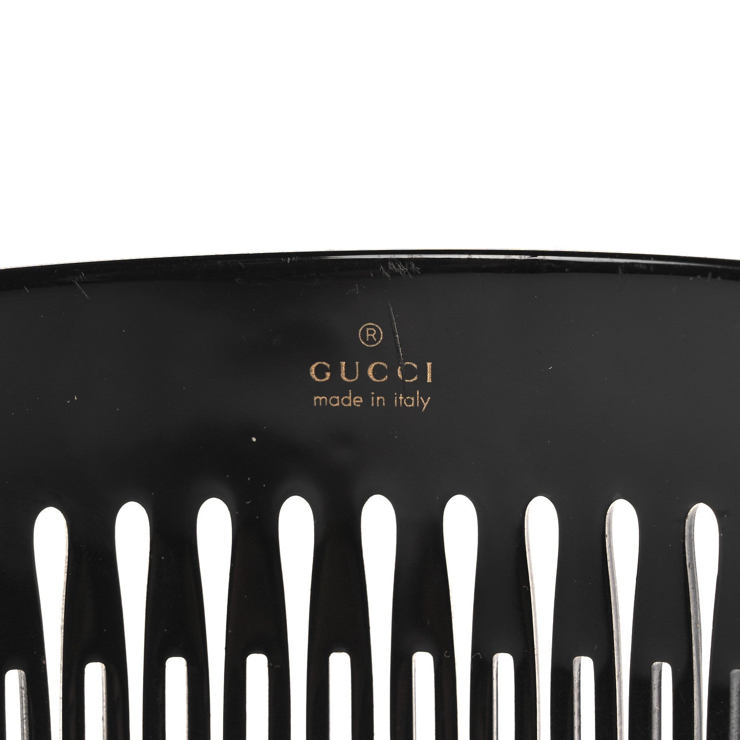 Gucci Resin Crystal Hair Comb Black 4 of 5