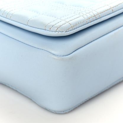 Burberry Lambskin Quilted Small Lola Bag Pale Blue 9 of 12