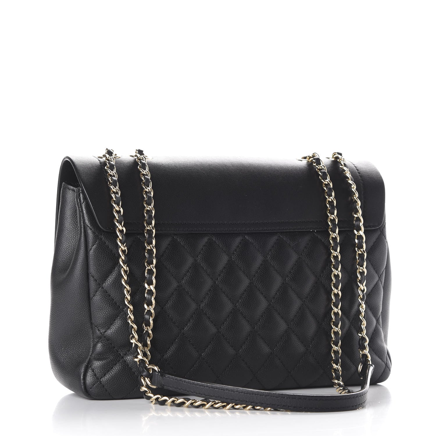 Chanel Calfskin Caviar Quilted Flap Black 2 of 9