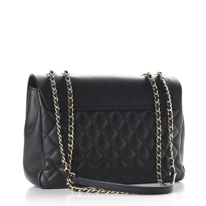 Chanel Calfskin Caviar Quilted Flap Black 2 of 9