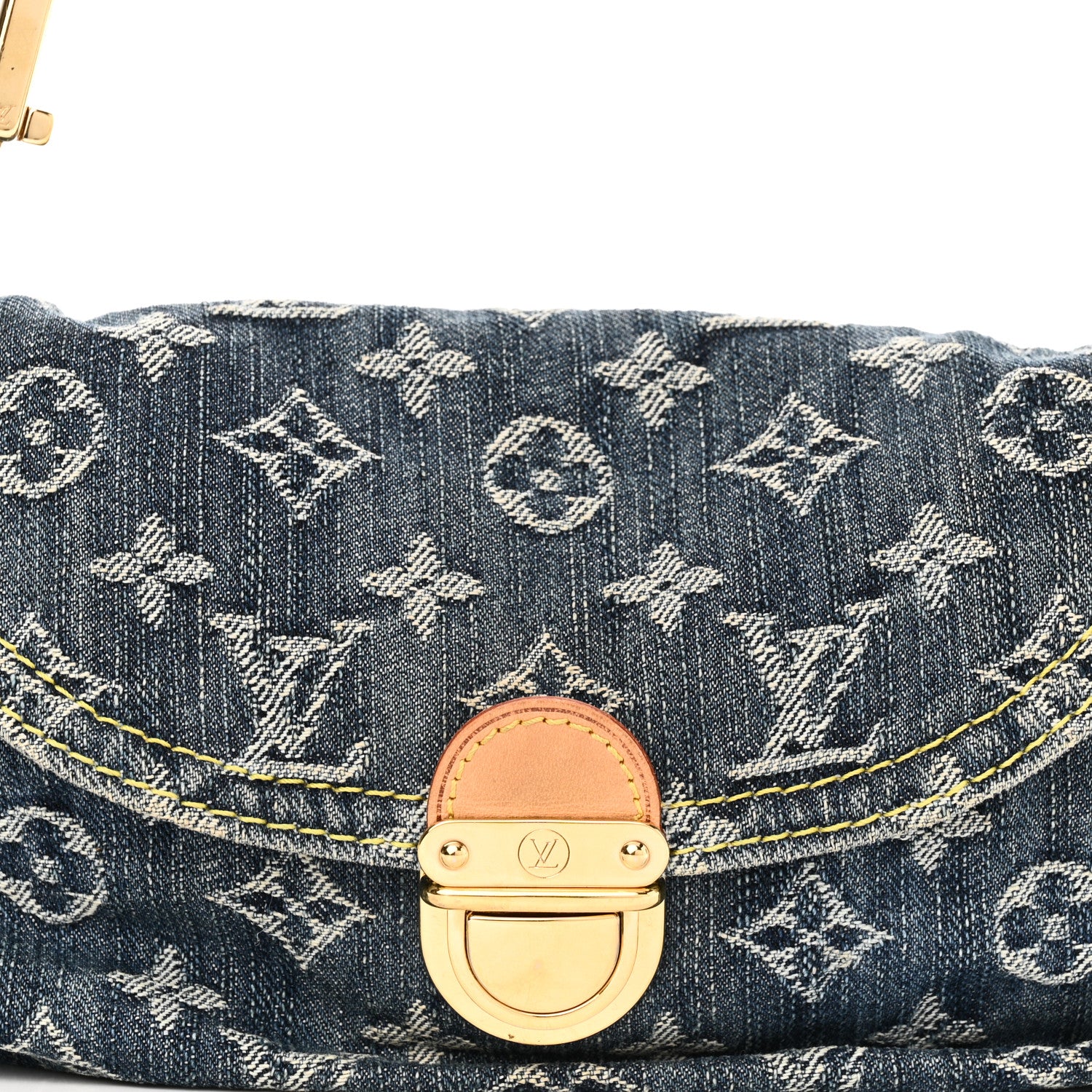 Louis Vuitton Monogram Denim Mini Pleaty Blue 7 of 10