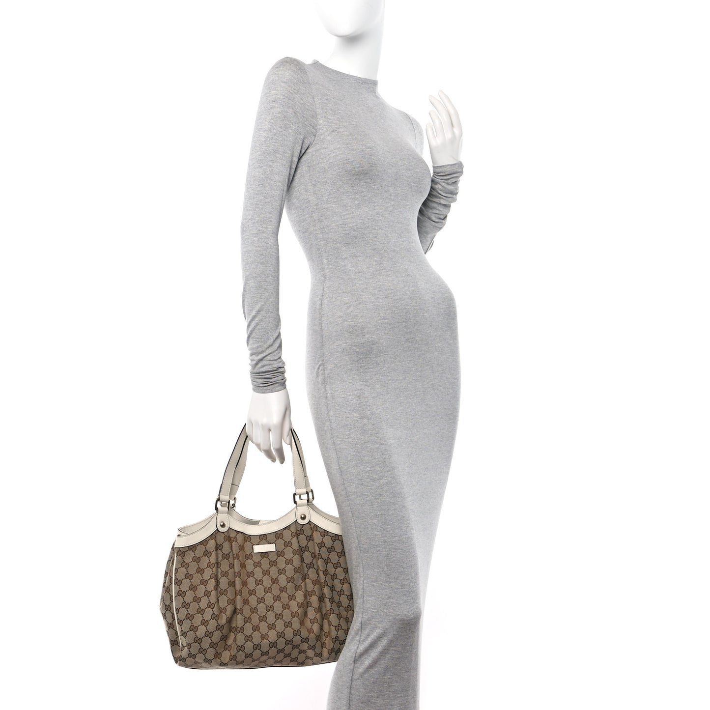 Monogram Shoulder Bag White