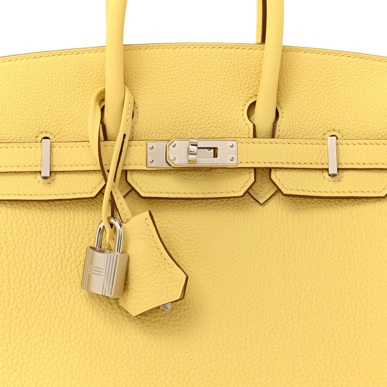 Hermes Togo Birkin 25 Jaune Poussin 8 of 11