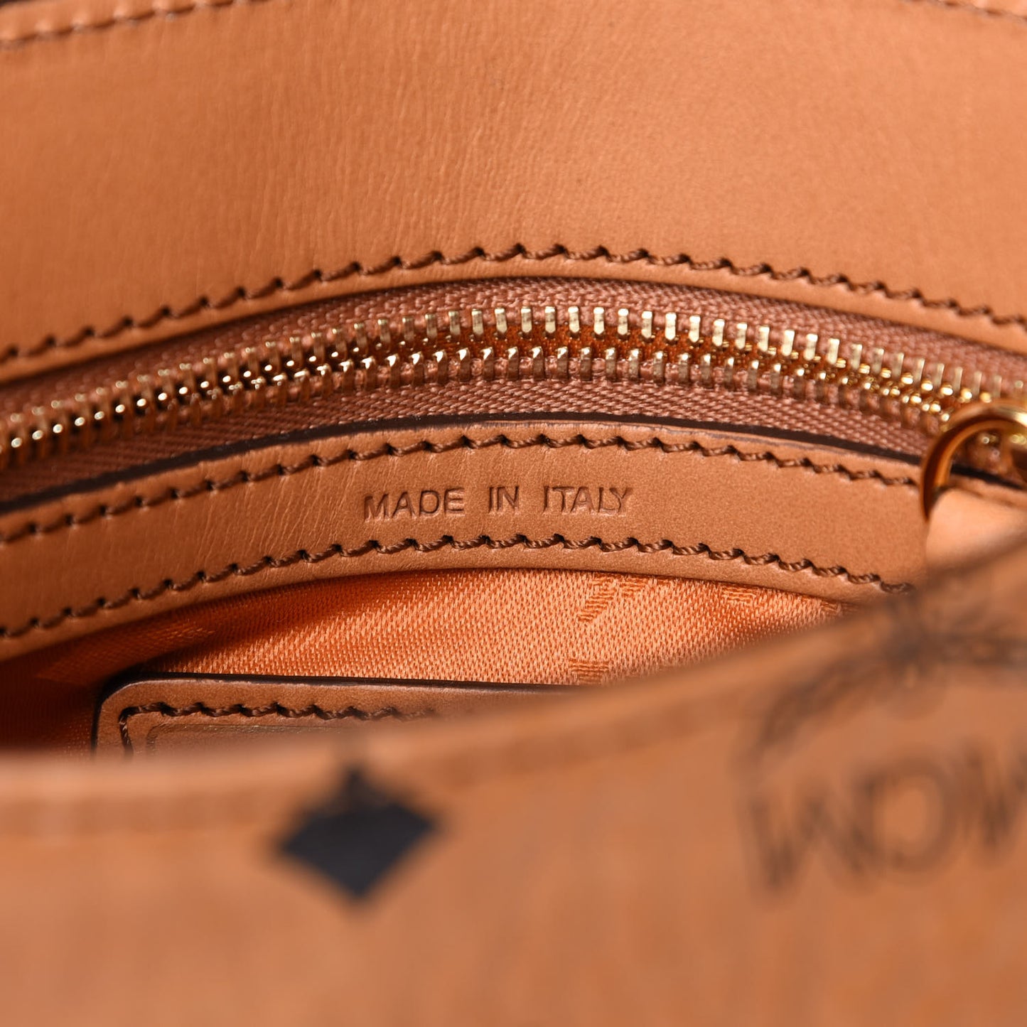 Visetos Mini Heritage Crossbody Cognac