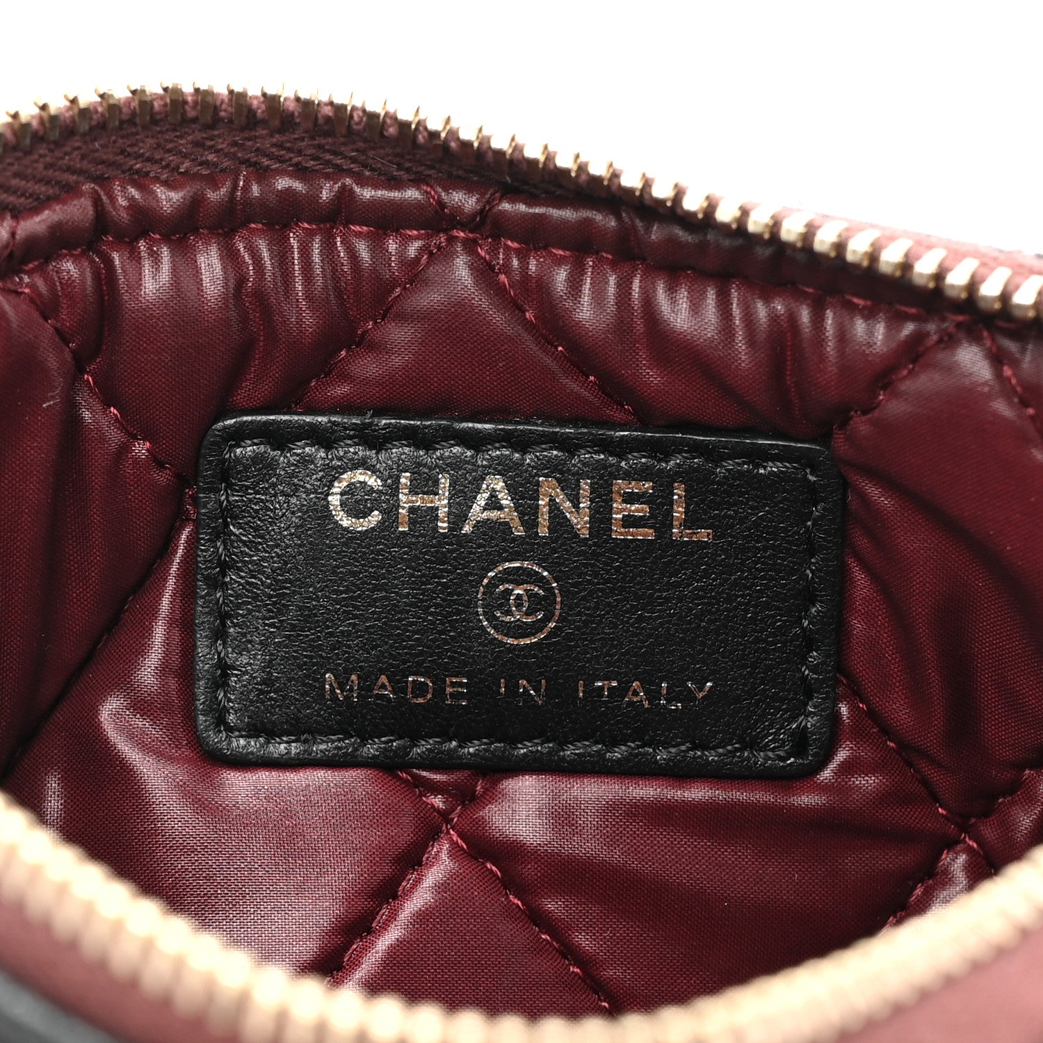 Chanel Lambskin Quilted Small Cosmetic Case Black 6 of 10