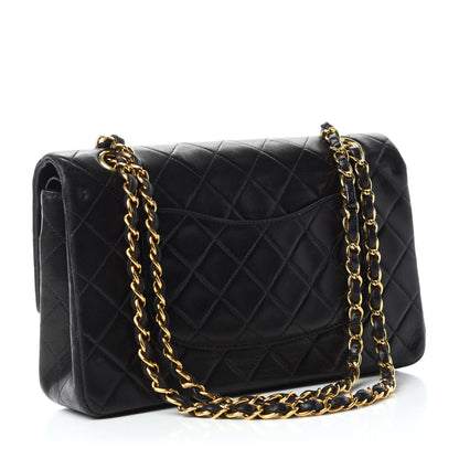 Chanel Lambskin Quilted Medium Double Flap Black 4 of 15