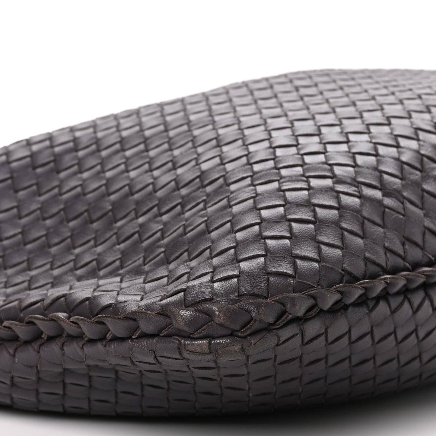 Nappa Intrecciato Large Veneta Hobo Ebano