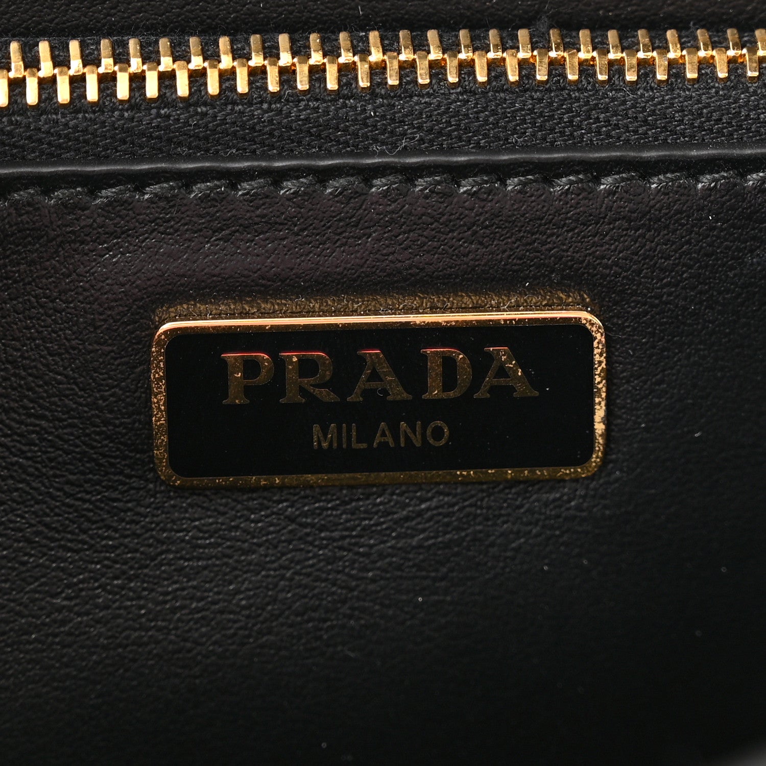 Prada Saffiano Lux Metal Triangle Logo Mini Envelope Chain Shoulder Bag Black 6 of 8