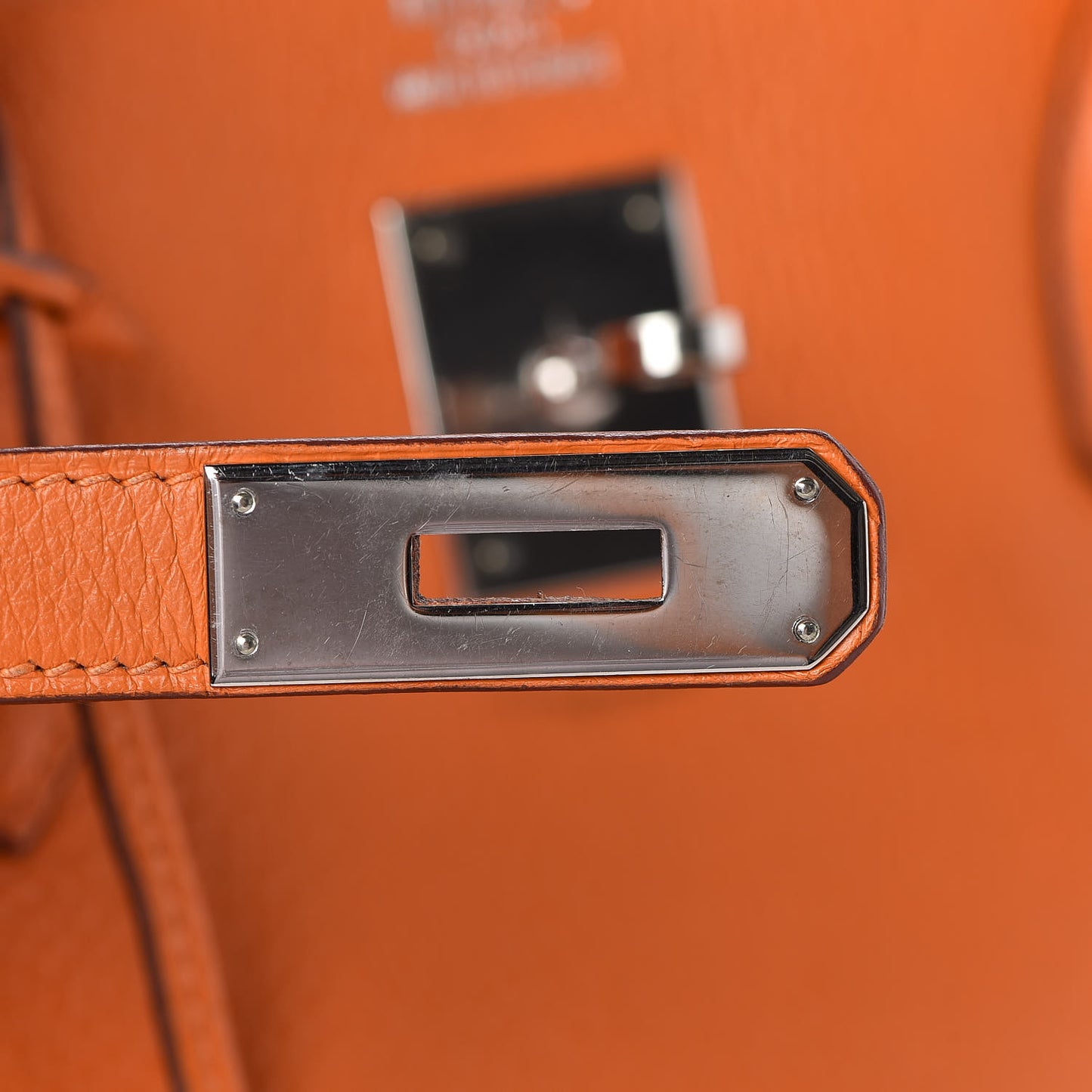 Taurillon Clemence Birkin 40 Orange