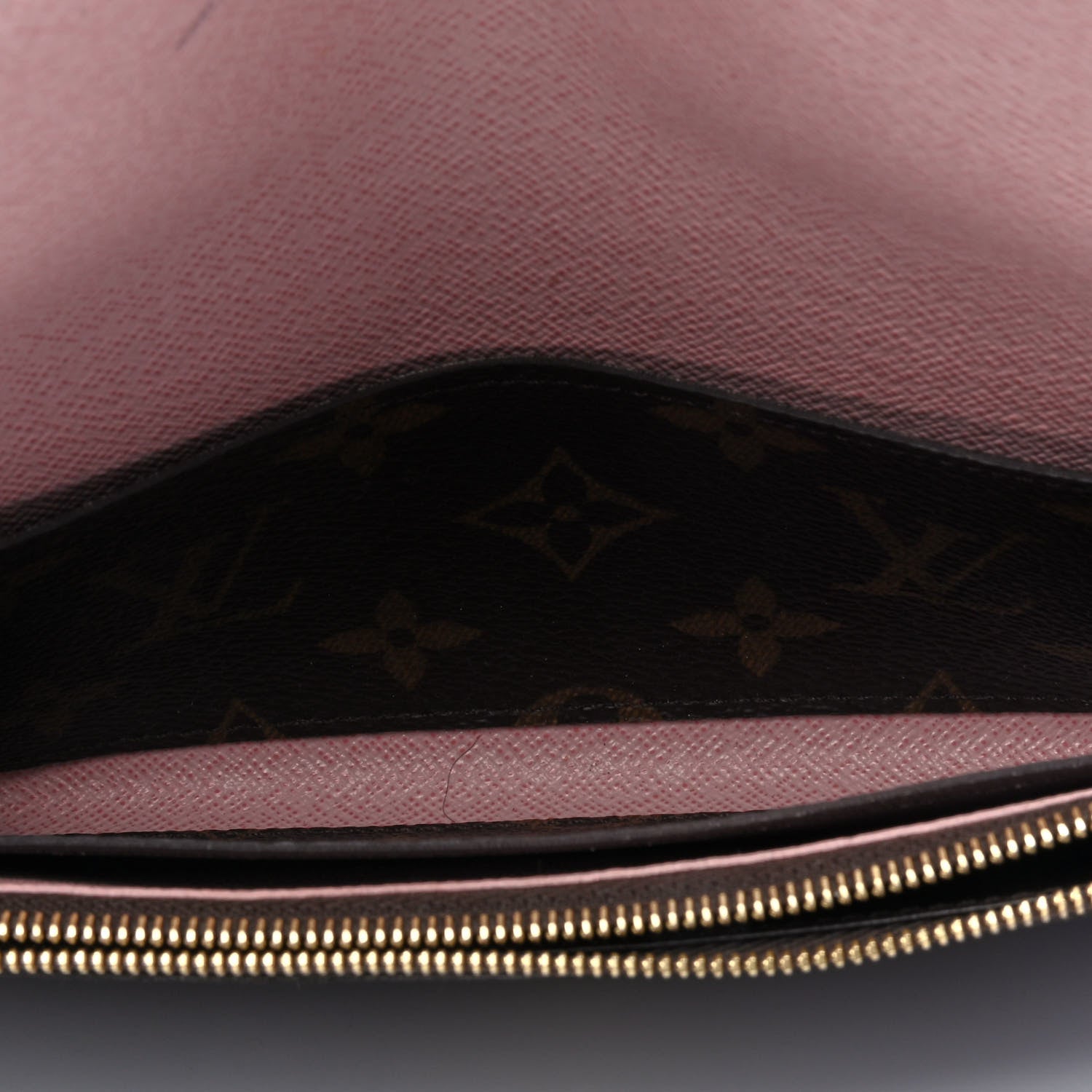 Louis Vuitton Monogram Emilie Wallet Rose Ballerine 3 of 5
