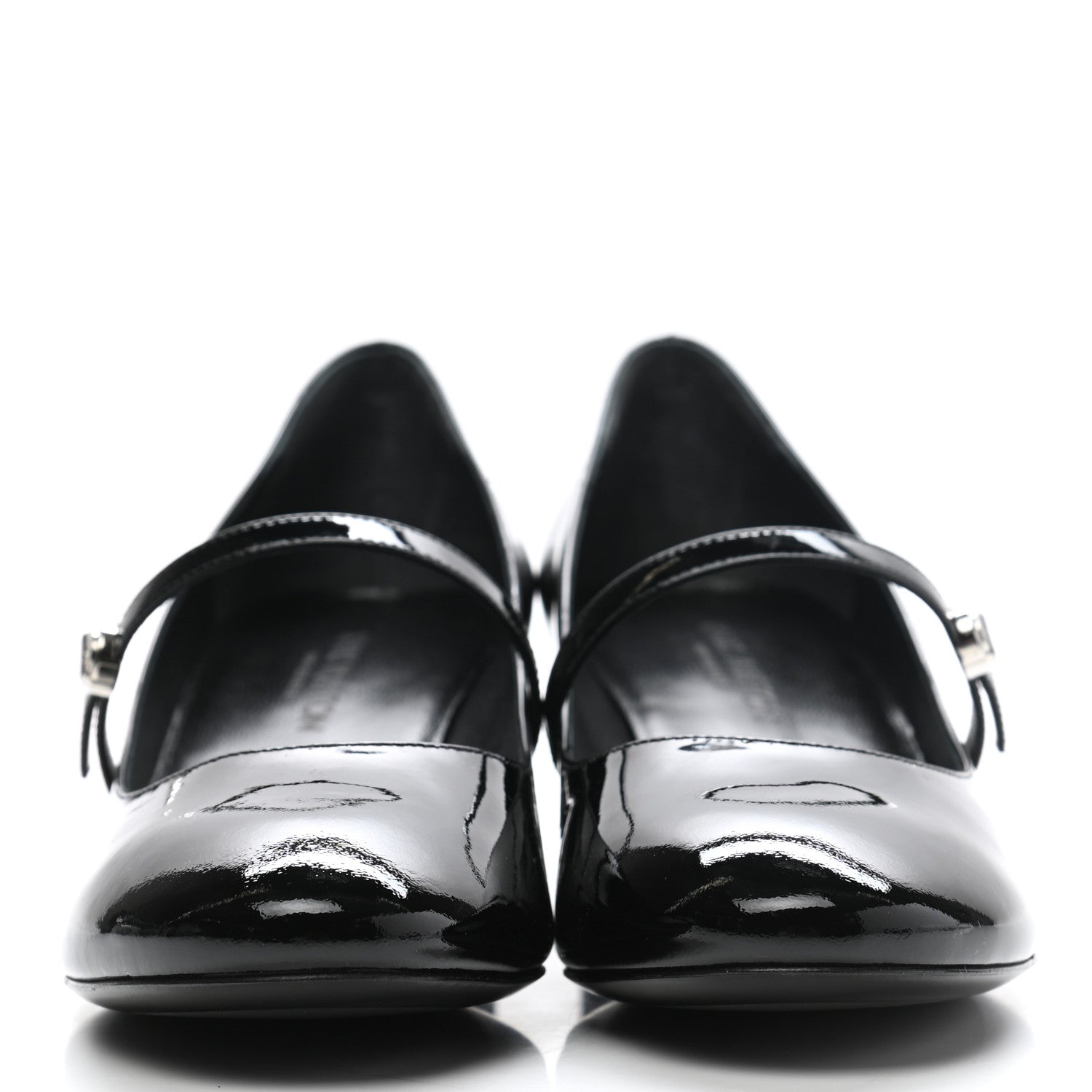 Louis Vuitton Patent Uniformes Silhouette Pumps 37.5 Black 2 of 8