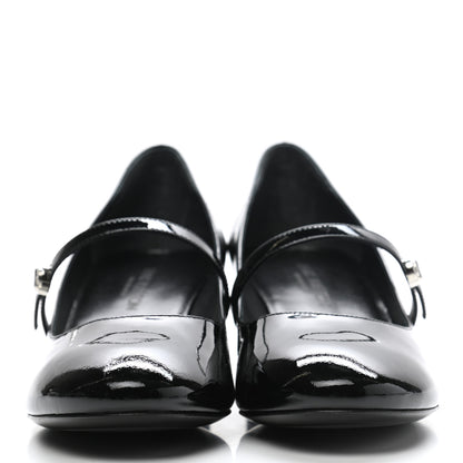 Louis Vuitton Patent Uniformes Silhouette Pumps 37.5 Black 2 of 8