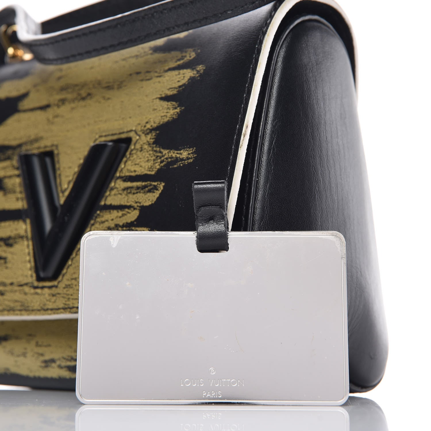 Louis Vuitton Calfskin Twist Shoulder Bag PM Light Gold 8 of 9