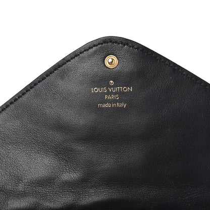 Louis Vuitton Calfskin New Wave Long Wallet Black 6 of 13