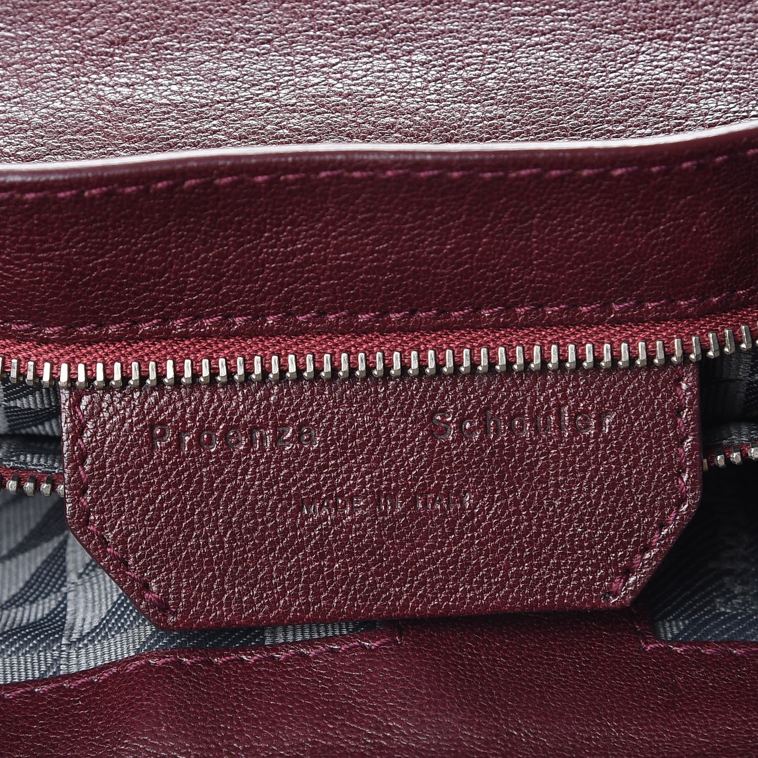 Proenza Schouler Lambskin Medium PS1 Satchel Oxblood 7 of 9