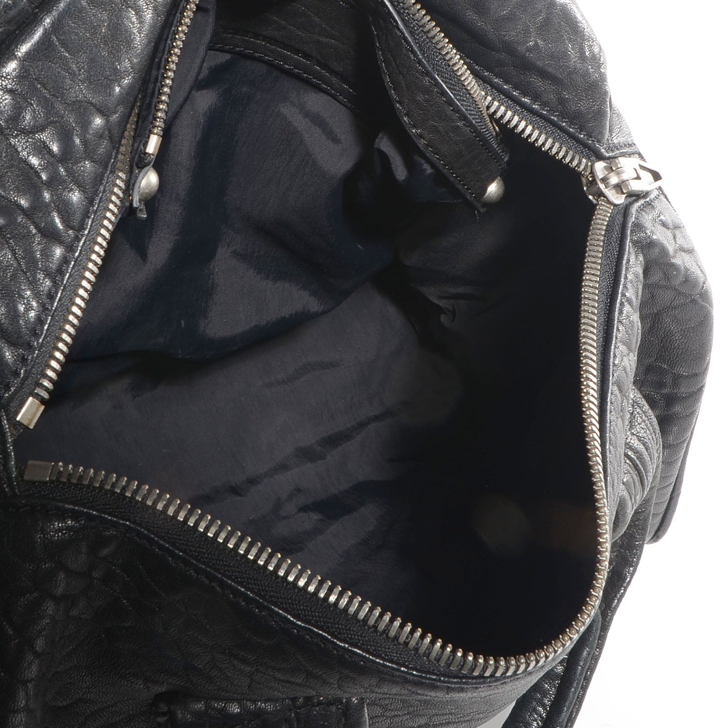 Alexander Wang Pebbled Lambskin Rocco Black with Black Nickel Hardware 5 of 6